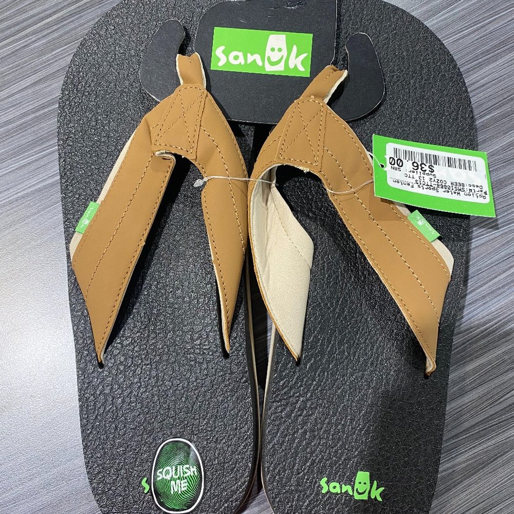 Men's Beer Cozy Flip Flips